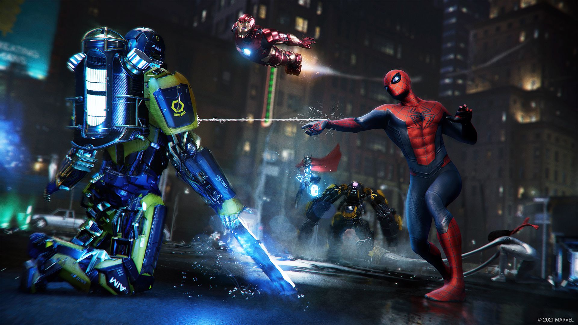 Spider-Man and the Avengers take on AIM.