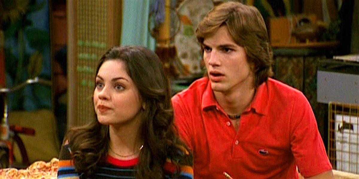 Mila Kunis and Ashton Kutcher in That '70s Show