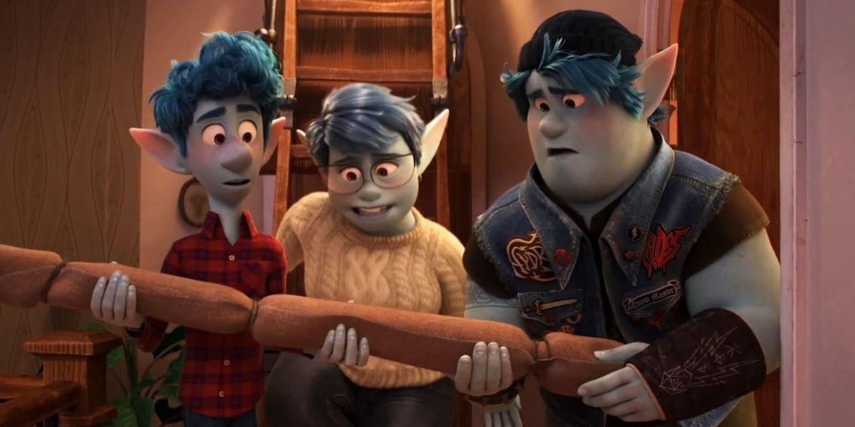ian and barley are emotional holding their dad's magical staff