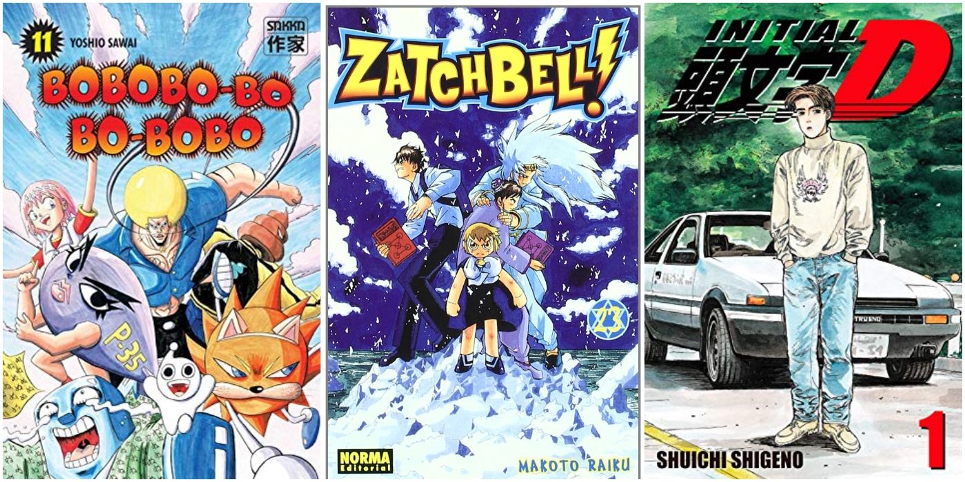 Bobobo, Zatch Bell, Initial D manga