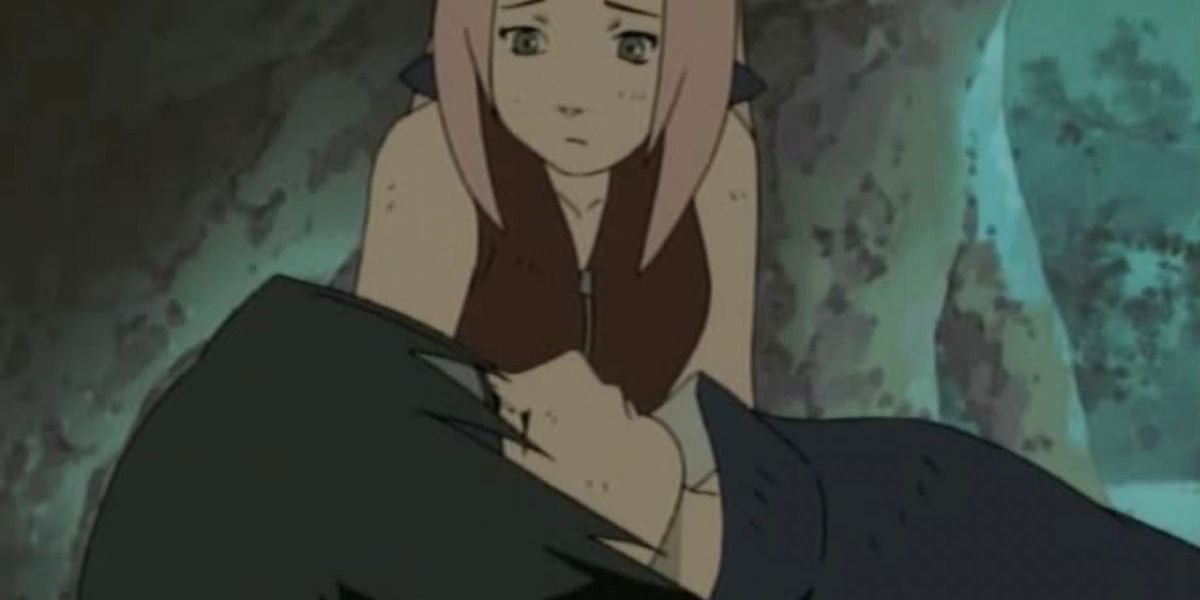 Sakura taking care of sasuke