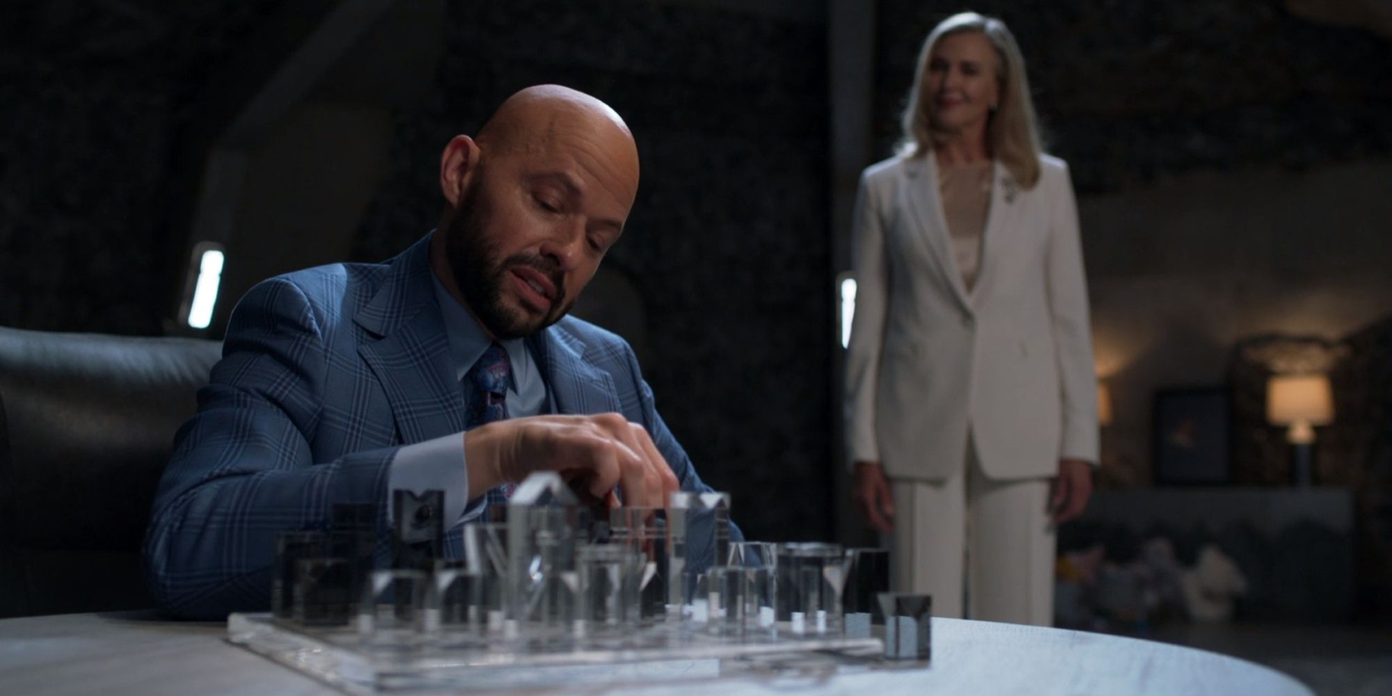supergirl lex playing chess