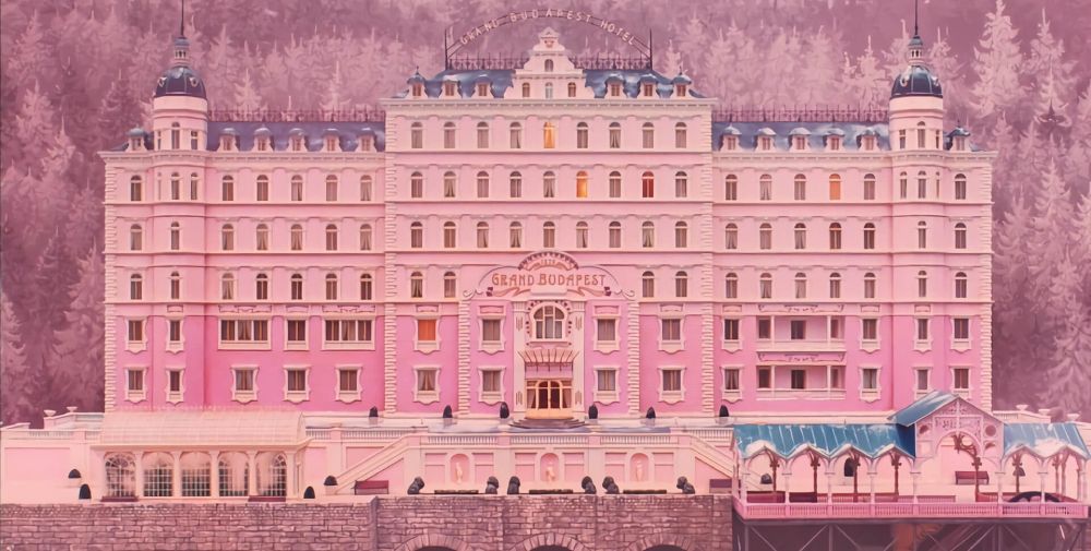 The very pink model of the Grand Budapest Hotel