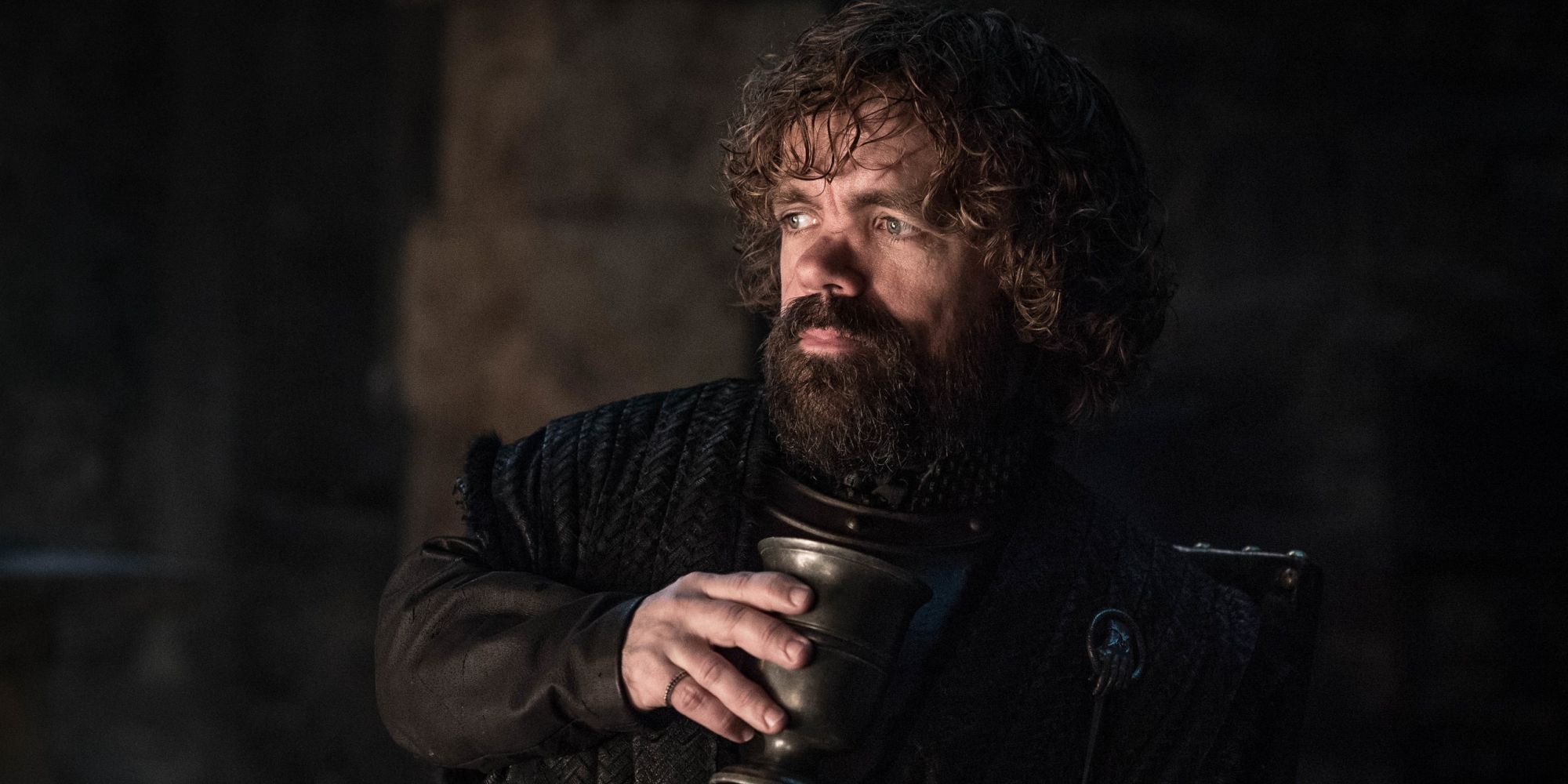 Tyrion Lannister drinking in Game of Thrones