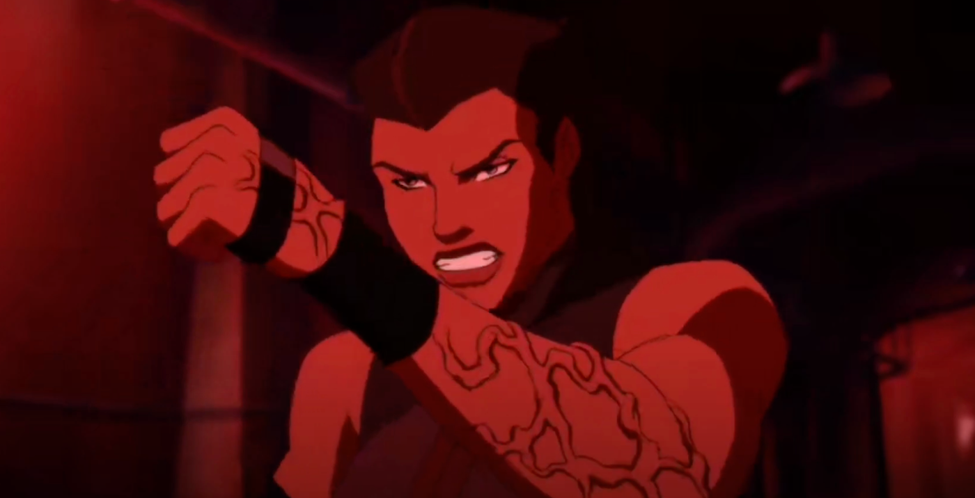 Cassandra Savage uses a glamor charm to deceive Artemis in Young Justice