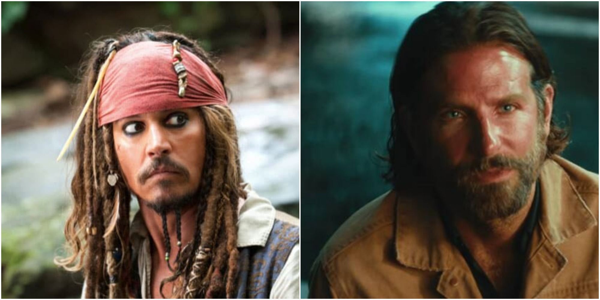 Bradley Cooper and Johnny Depp, two character who have never won Oscar