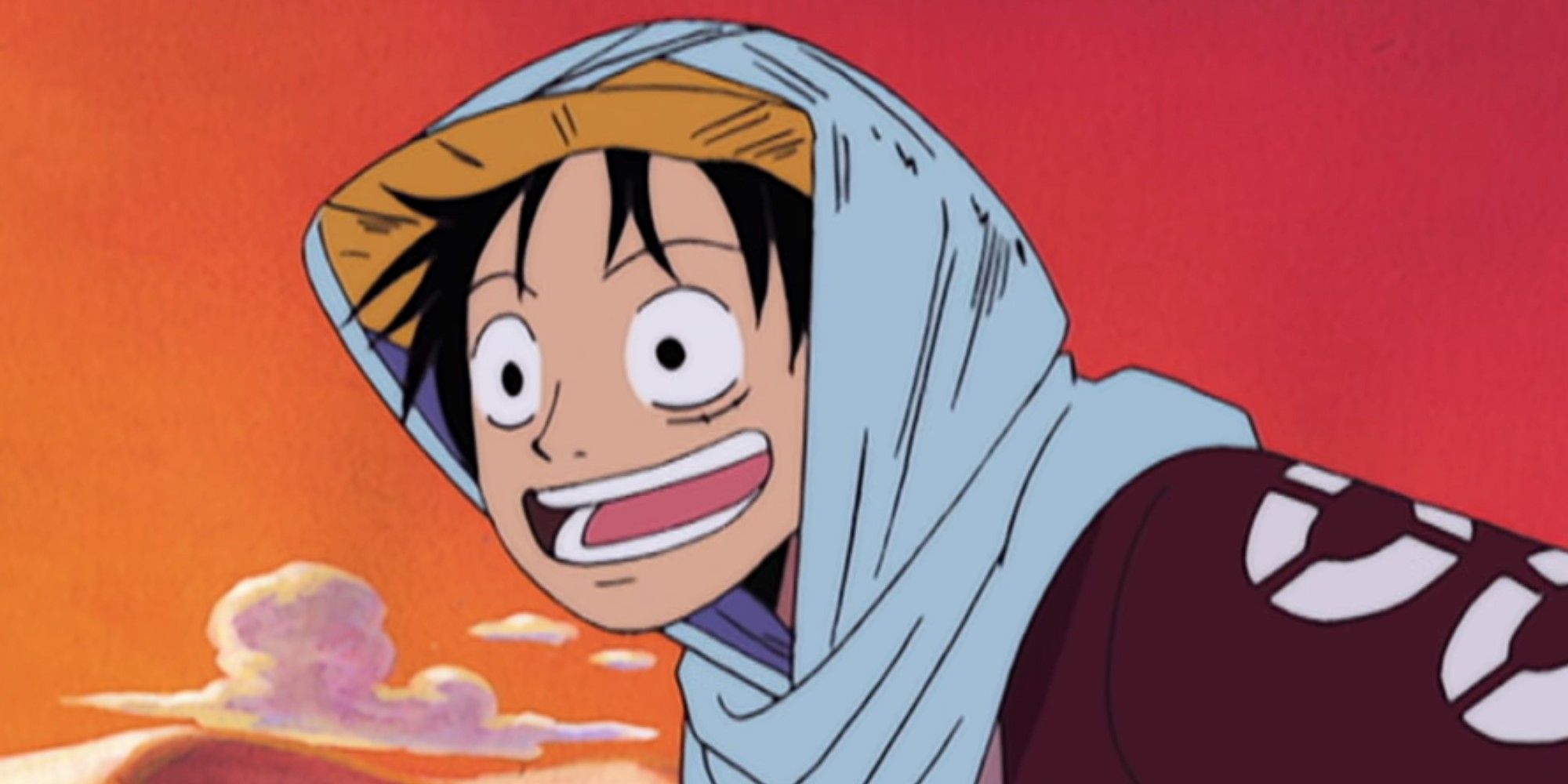 Luffy during Alabasta arc in One Piece