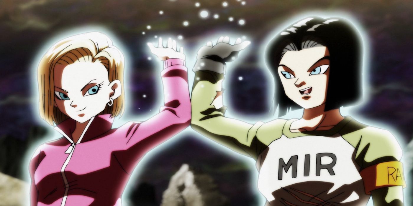 Androids 17 &amp; 18 donate power for the Spirit Bomb in the Tournament of Power in Dragon Ball Super