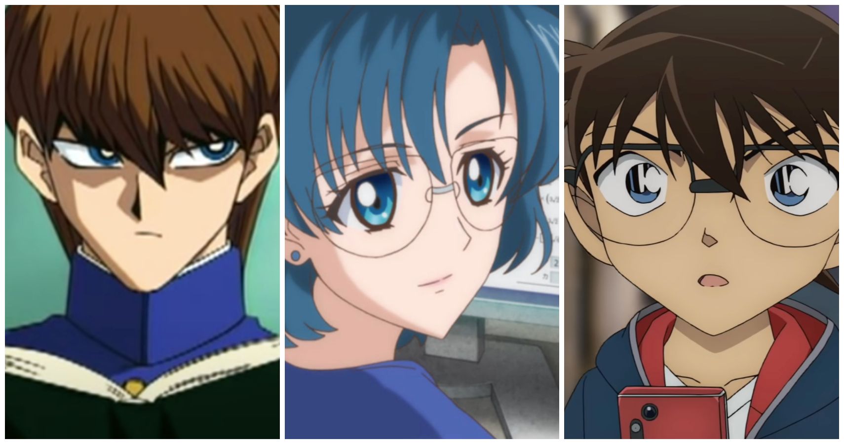Smart school students of Anime