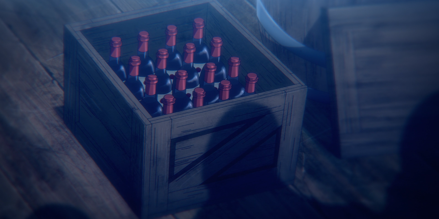 Wine tainted by Zeke Jaeger's spinal fluid in Attack on Titan