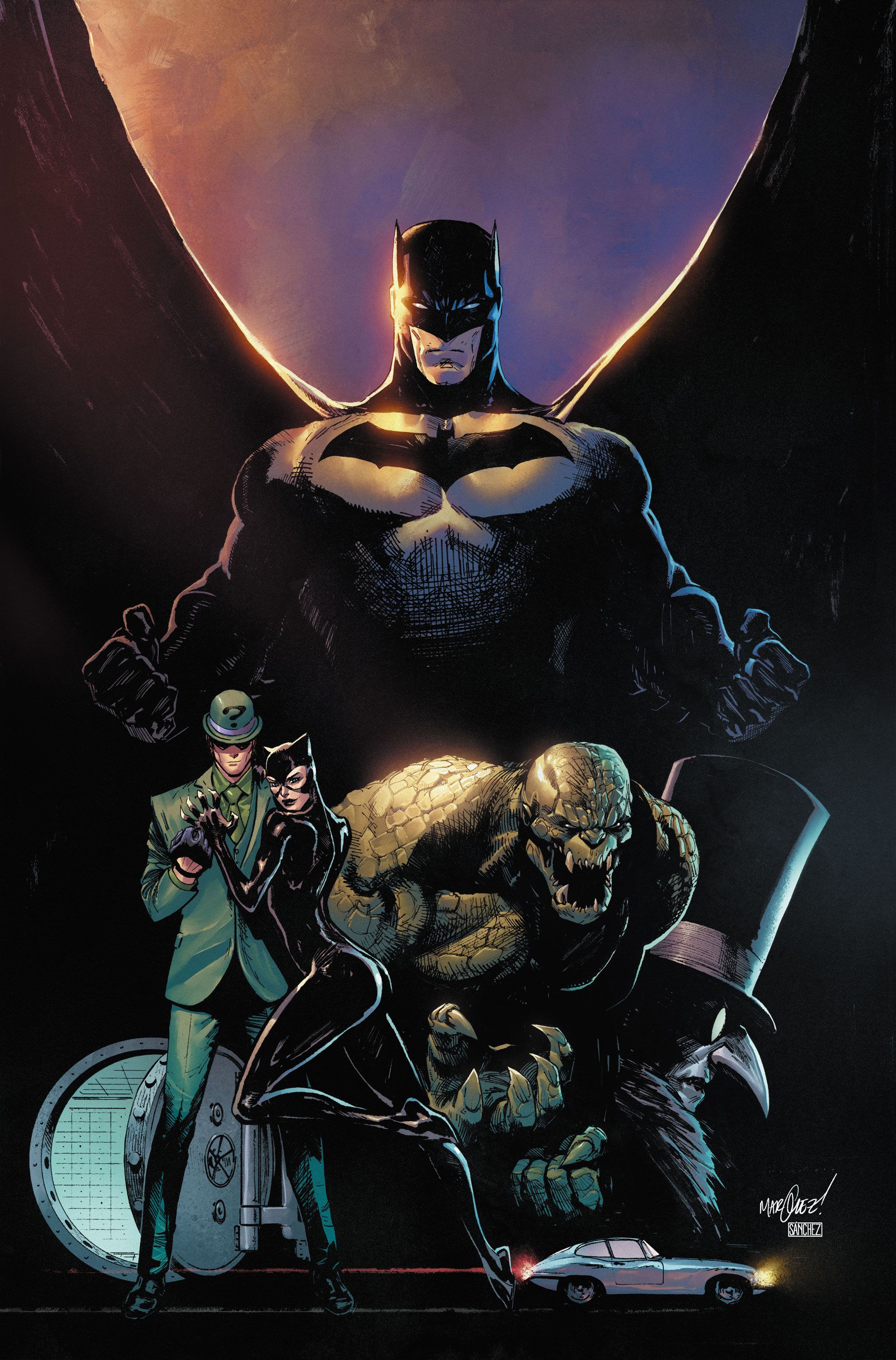 Cover for Batman: Killing Time #1 by Tom King, David Marquez and Alejandro Sanchez.