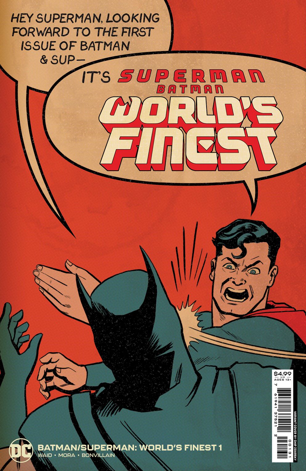 Batman/Superman: World's Finest Slap Battle Variant 2