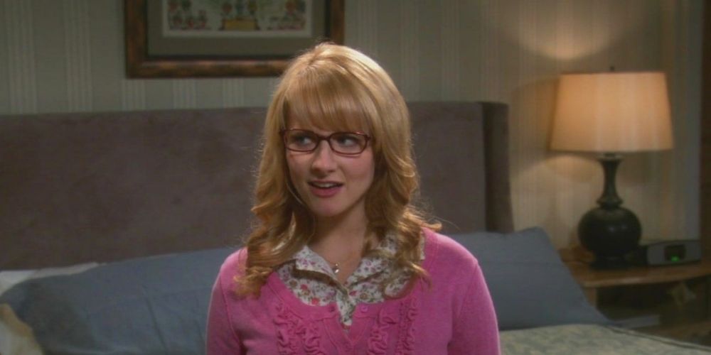 Bernadette Rostenkowski in hers and howard's bedroom in The Big Bang Theory