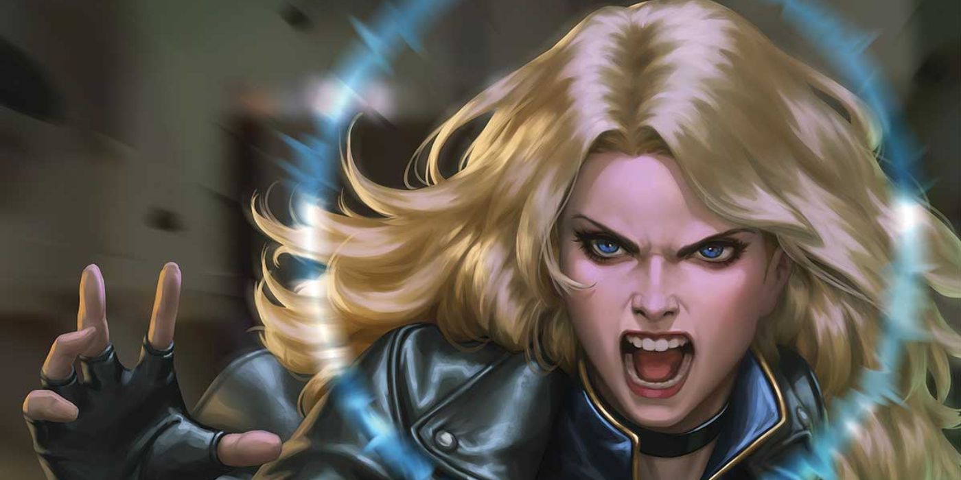 Black Canary Uses Her Canary Cry.