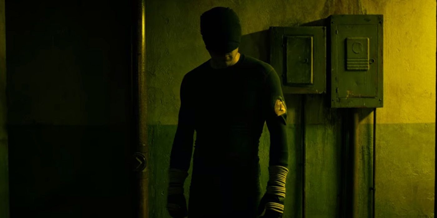 Daredevil in his famous hallway fight scene