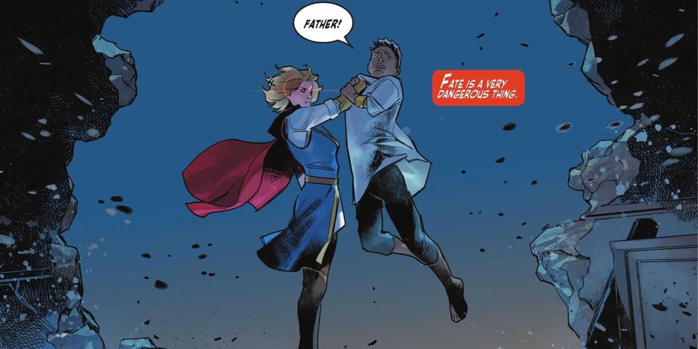 Zala Jor-El picking up Jacob in the air