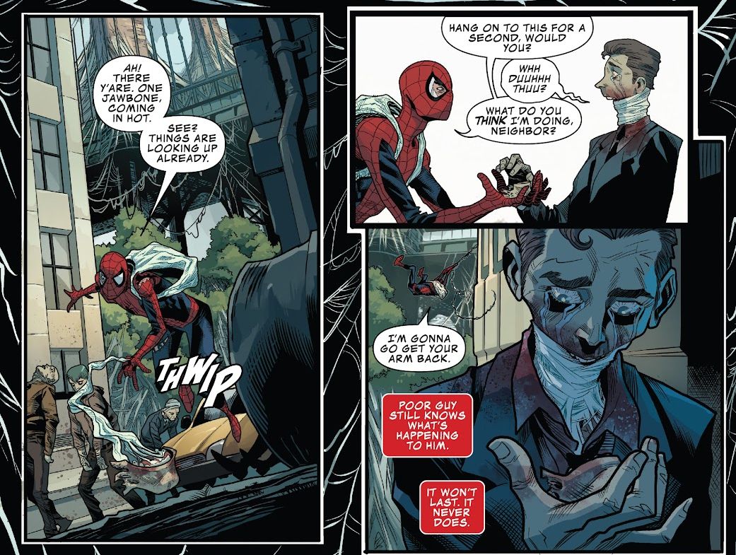 Spider-Man fights the Unravelling in Darkhold: Spider-Man #1 