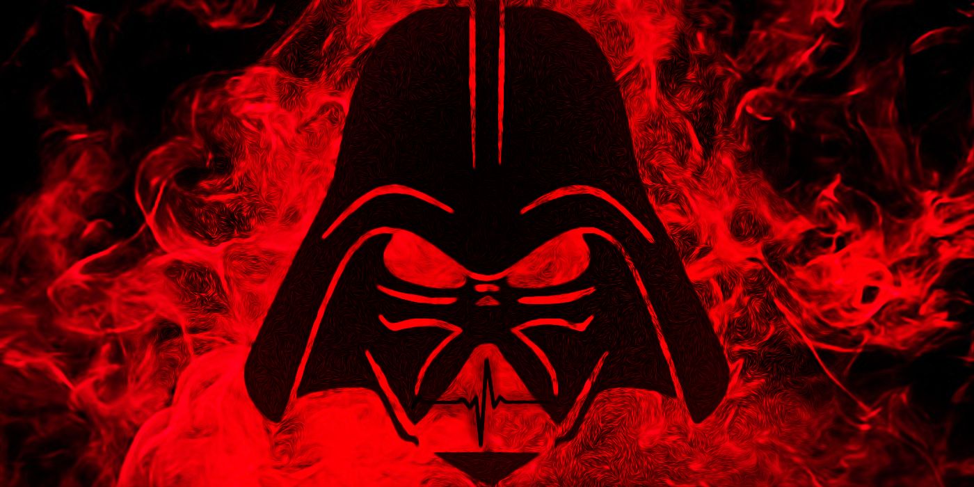 Darth Vader fiery helmet stencil