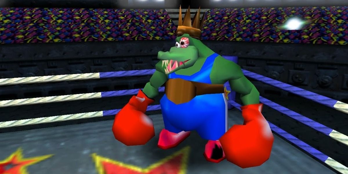 King K. Rool in boxing gear in Donkey Kong 64