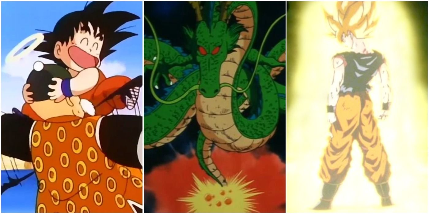 Dragon Ball Endings Grandpa Gohan Shenron Super Saiyan Trio Header