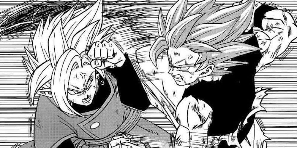 Manga Dragon Ball Super Goku Versus Zamasu