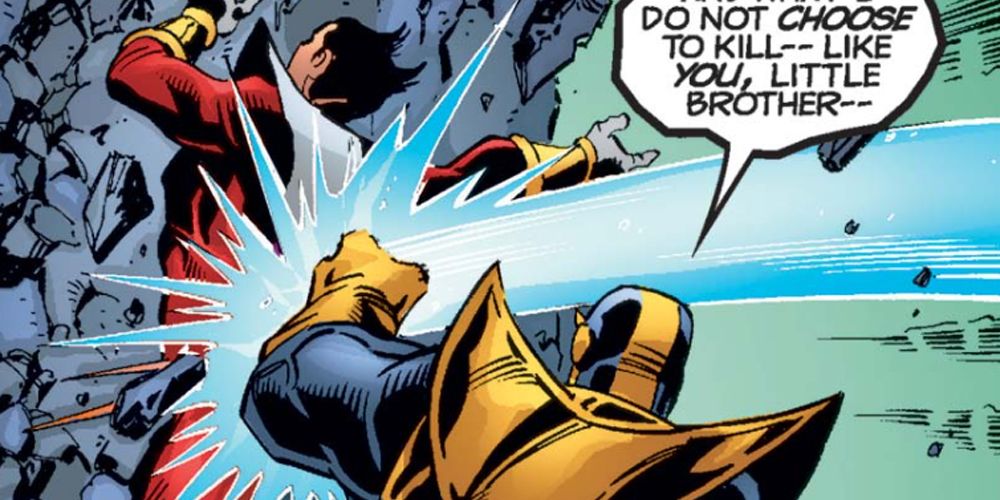 Thanos punches Starfox