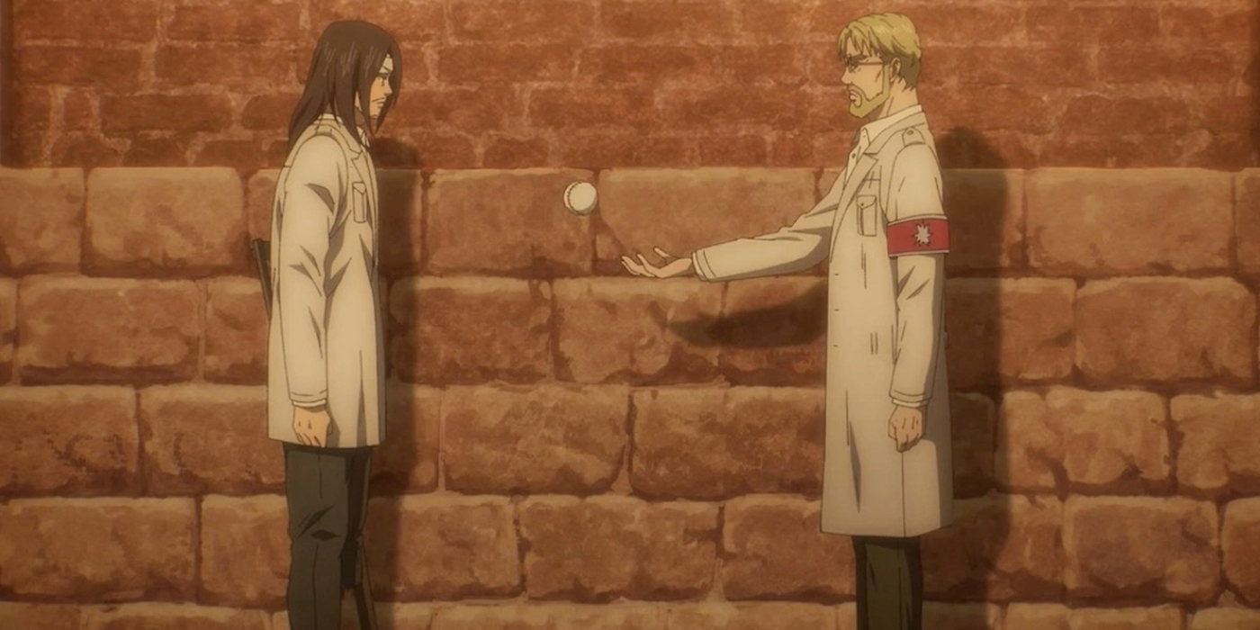 Eren and Zeke agree to the Euthanasia Plan in Attack on Titan