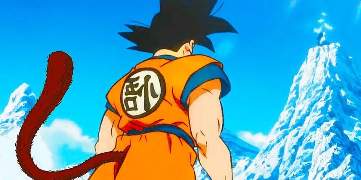 Goku with his tail