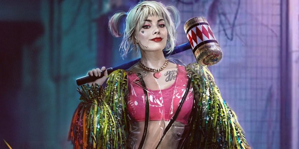 Harley Quinn brandishing her hammer in Birds of Prey and the Fantabulous Emancipation Of One Harley Quinn movie