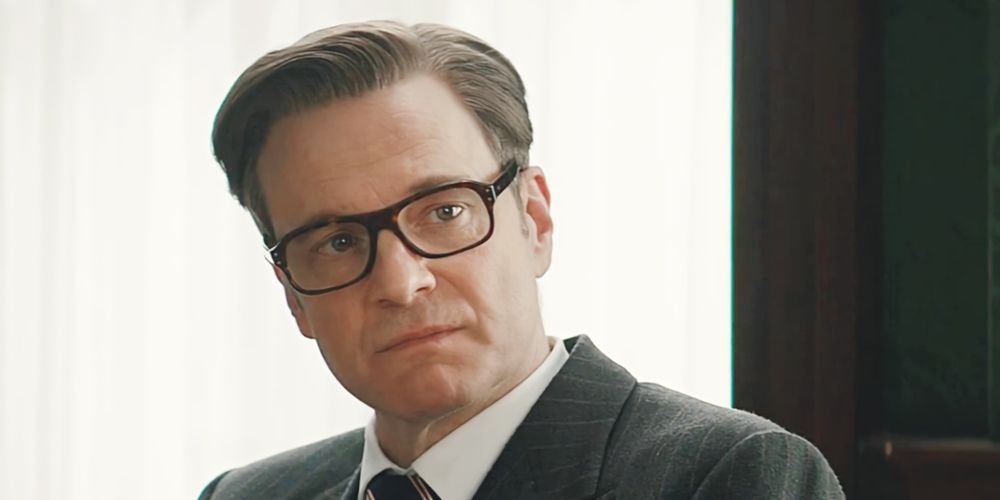 Harry Hart speaking with Eggsy in Kingsman: The Secret Service movie