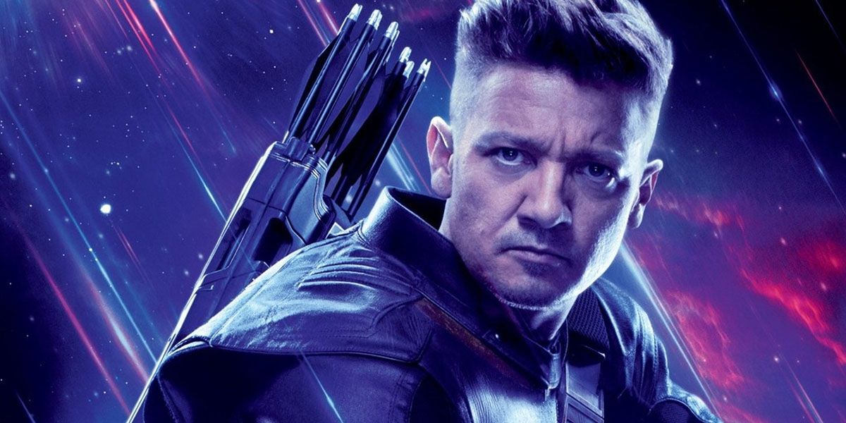 Hawkeye with his bow and arrows