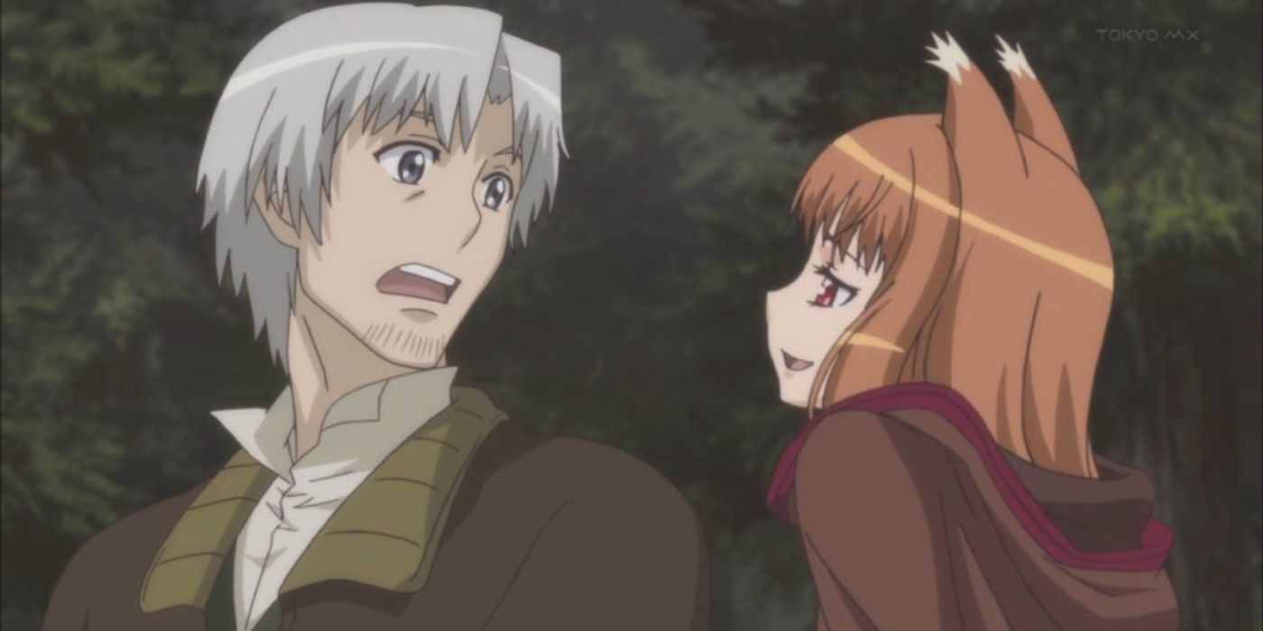 Holo teasing Lawrence in Spice & Wolf