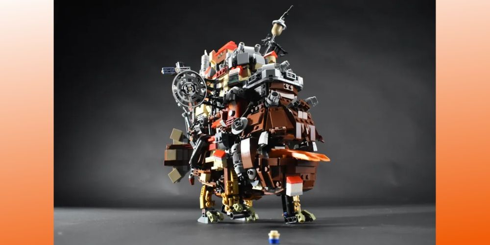 Un ensemble LEGO motorisé de Howls Moving Castle par EricLego321