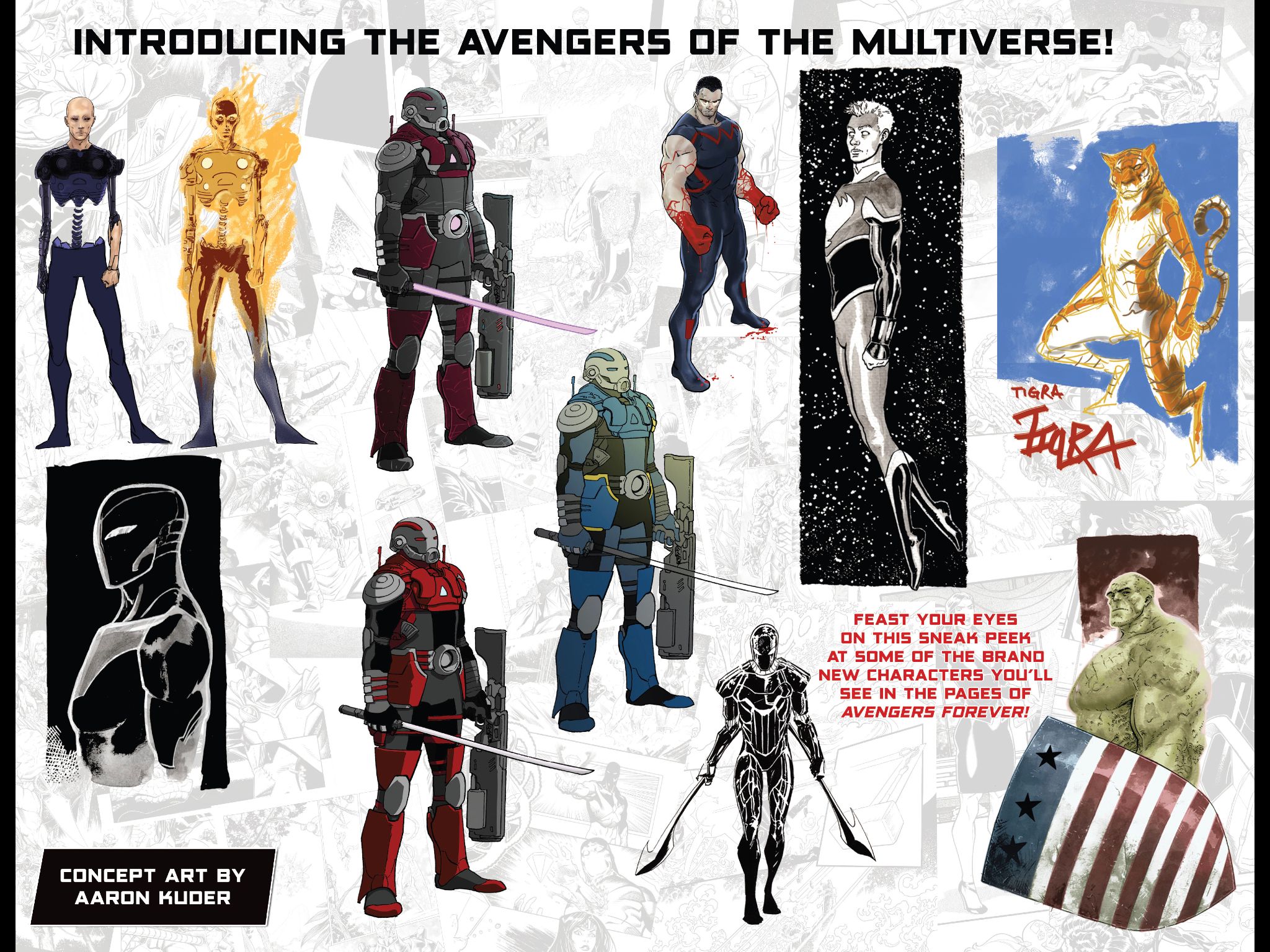 Avengers of the Multiverse sketches