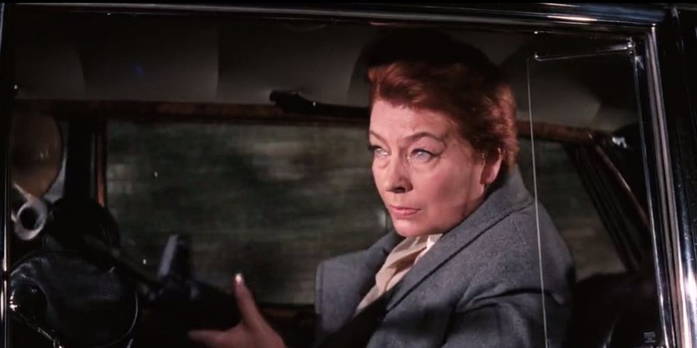 Irma Bunt gunning down Tracy Bond On Her Majesty's Secret Service Bond movie