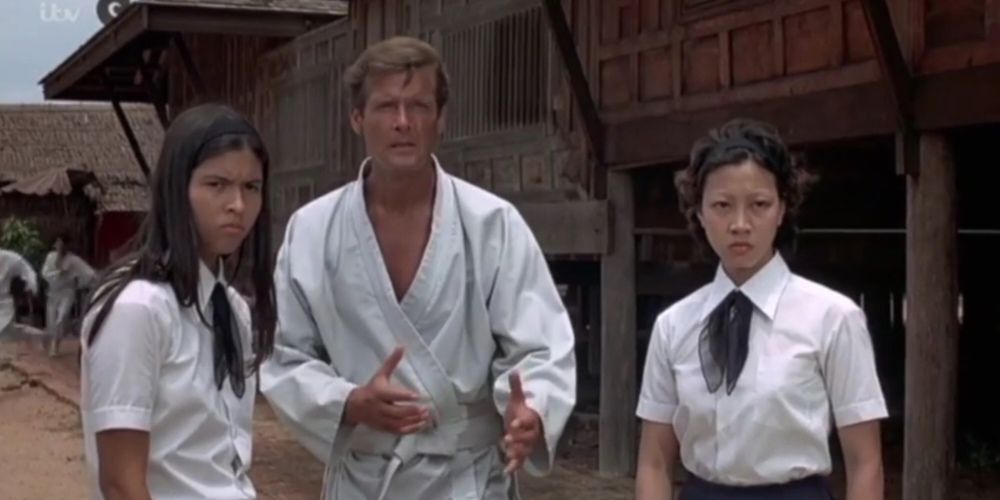 James Bond faces off in a karate match in the worst execution ever in The Man With the Golden Gun
