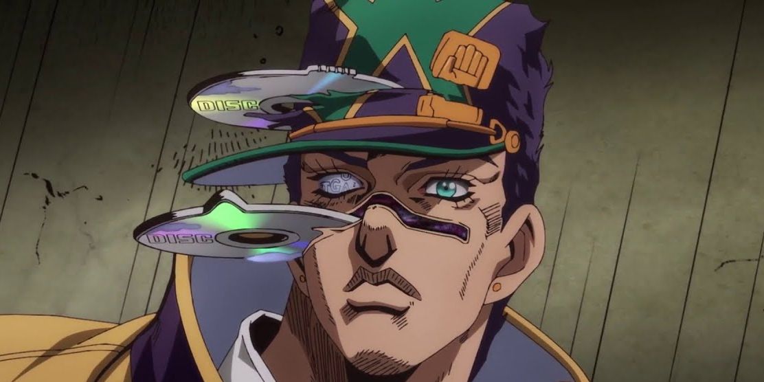 Jotaro's memory and Star Platinum being extracted by Whitesnake in Stone Ocean