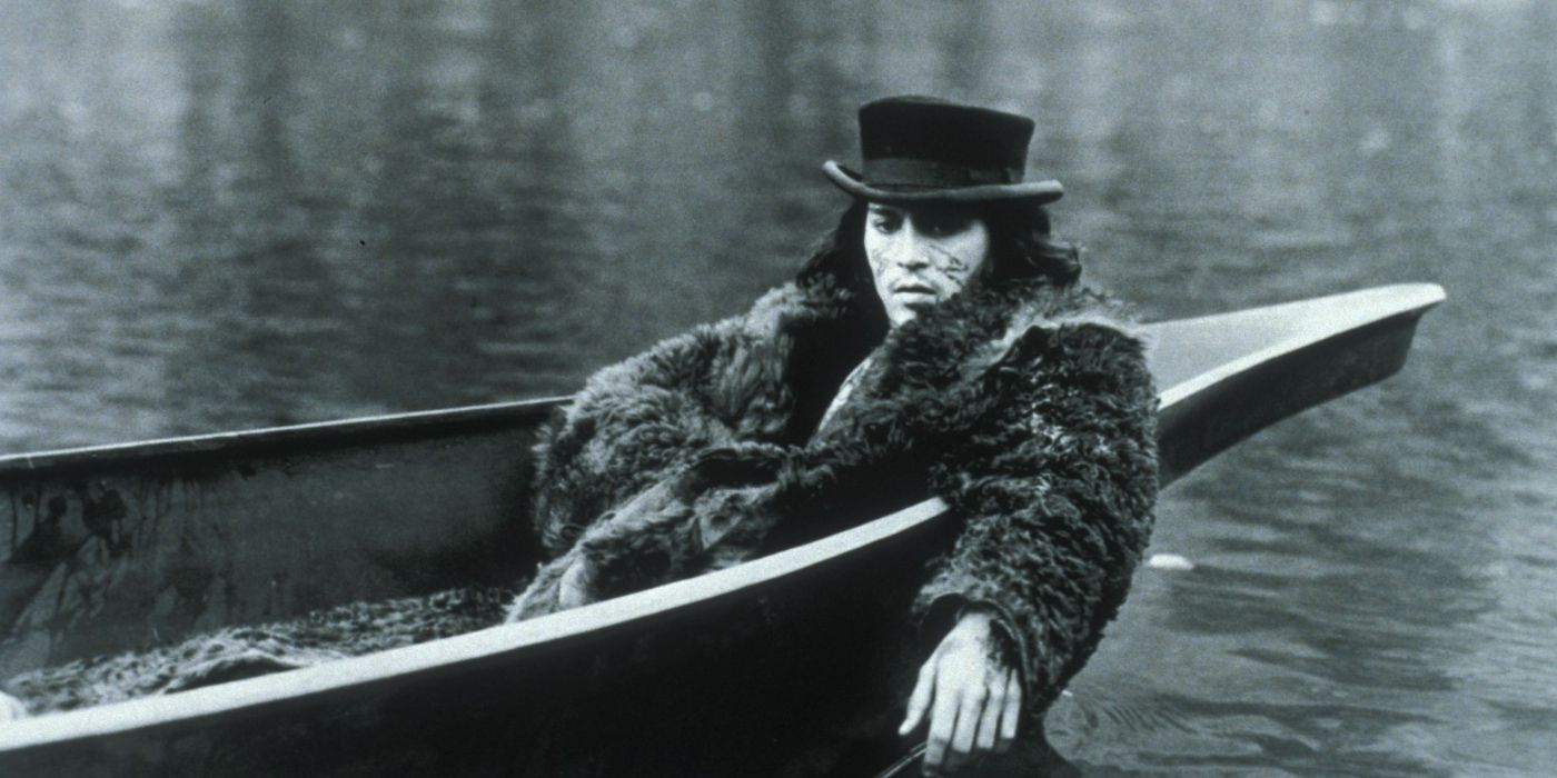 Johnny Depp like William Blake on a Dead Man boat.