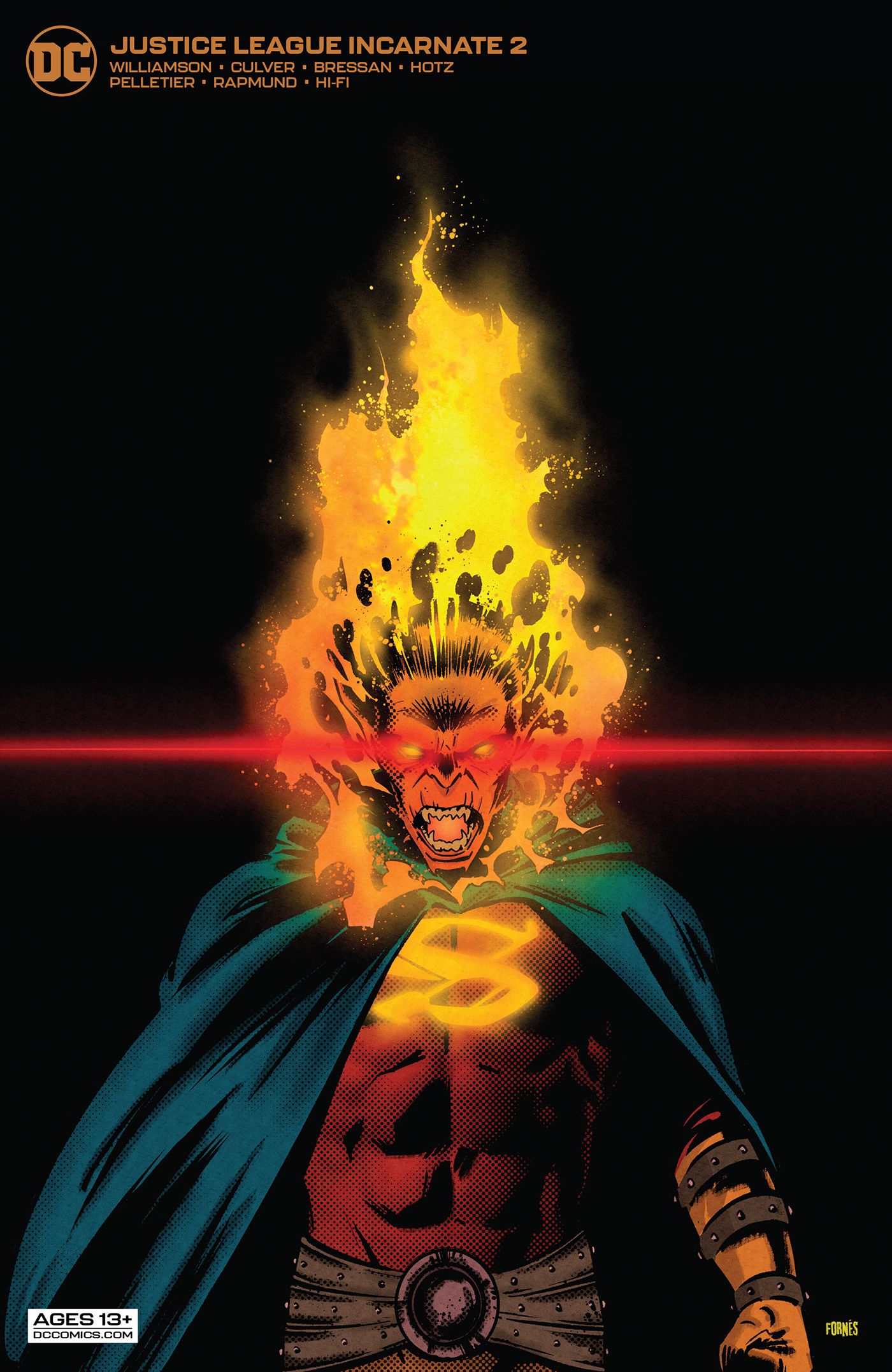 A variant cover for Justice League Incarnate #2 spotlights the Superdemon Etrigan.