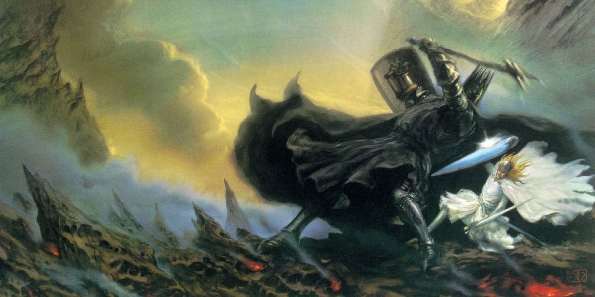 Fingolfin Fighting Morgoth from The Lord of the Rings 