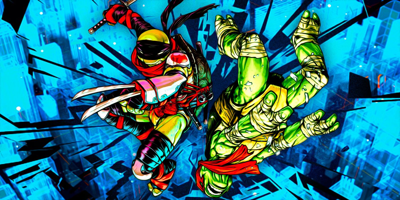 Leonardo and Raphael TMNT Turtles City Fall