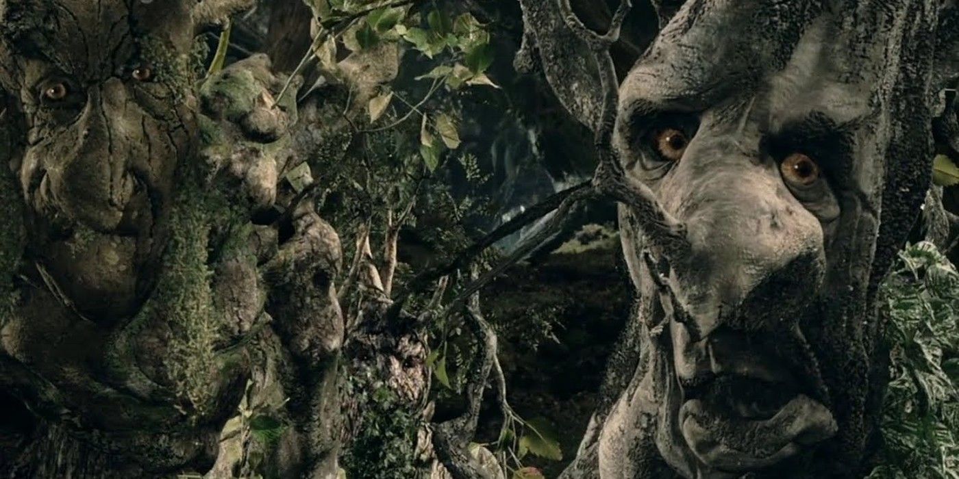 A close-up of The Ents in Peter Jackson's The Lord of the RIngs movies