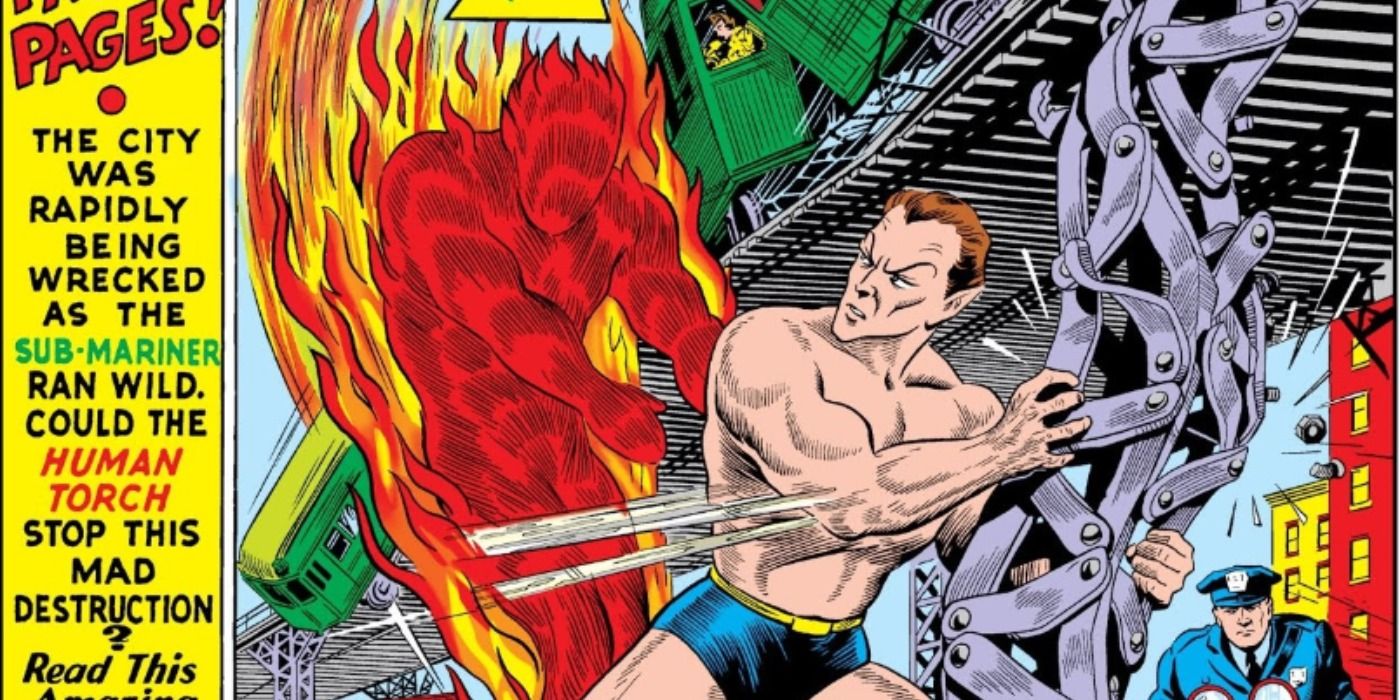 Marvel Mystery Comics #9 Namor Human Torch