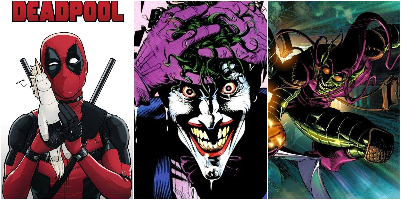 Deadpool, Joker, Green Goblin