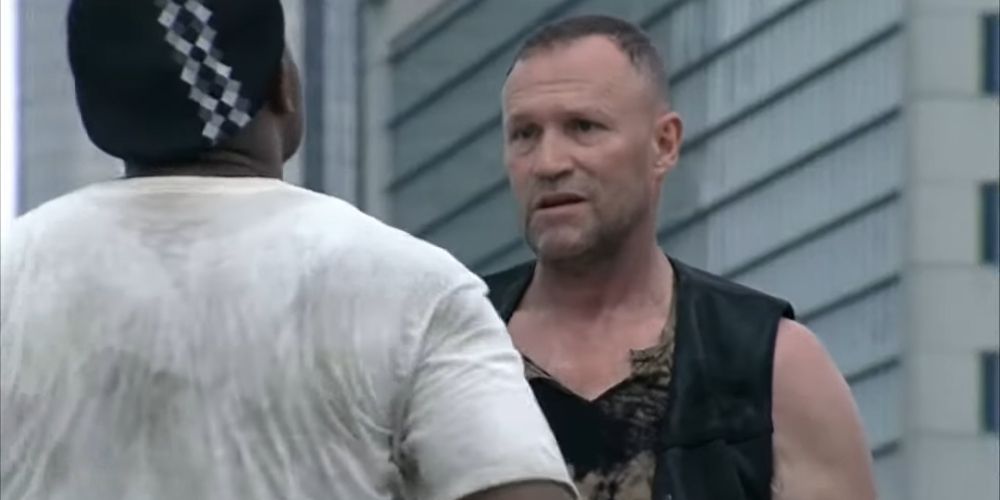 Merle is racist towards T-Dog in The Walking Dead