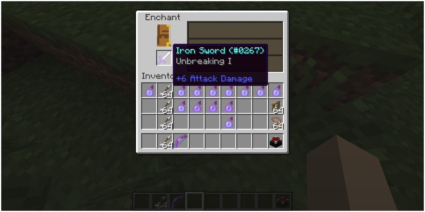 Minecraft Unbreaking I Iron Sword