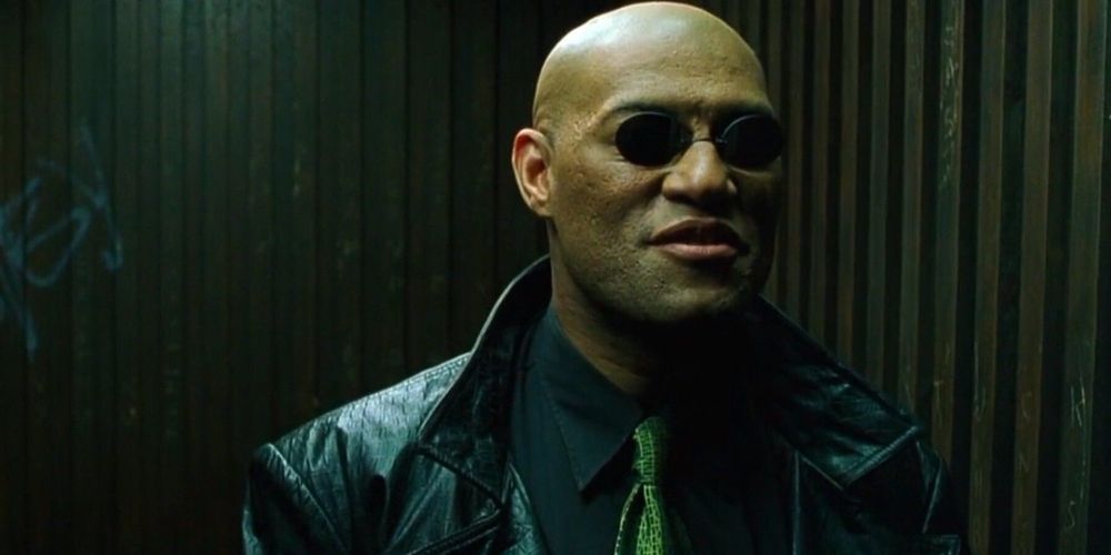 Morpheus speaking to Neo in the Matrix movie