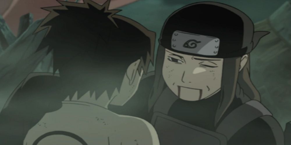 Iruka and his mother before her death in Naruto