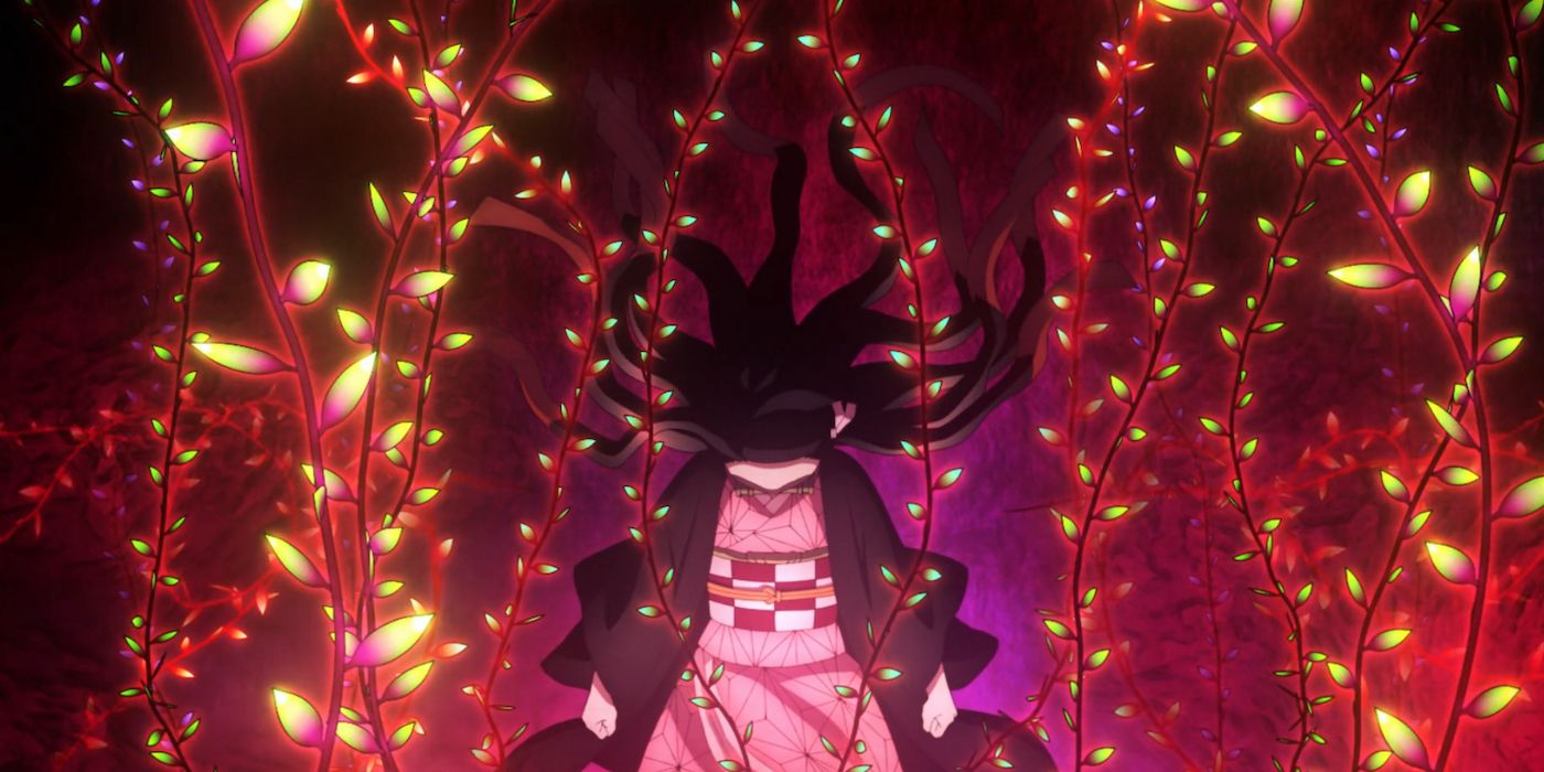 Nezuko's power is hinted at in the opening credits of Demon Slayer's Entertainment District Arc