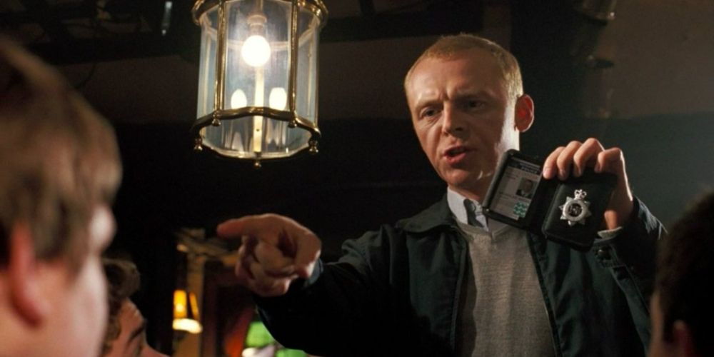 Nicholas Angel removing underage patrons from a pub in Hot Fuzz movie